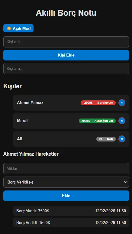 BorçDefteri